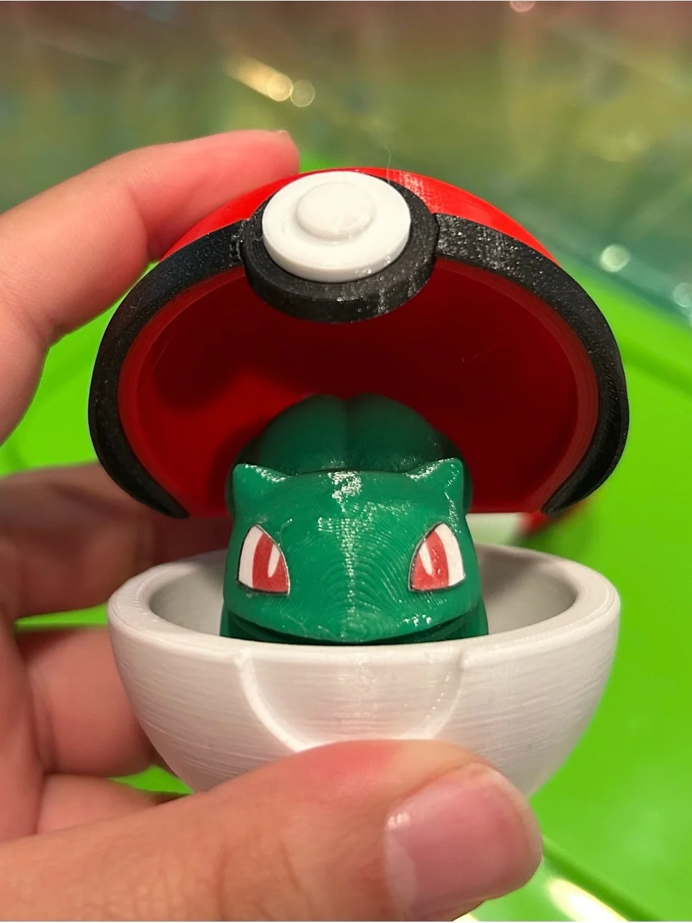 Pop-Out Pokemon Pokeball Wall Hooks with Figures Bulbasaur Charmander Squirtle
